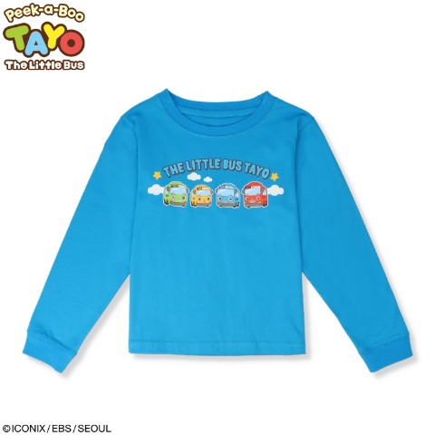 ベビー　長袖Tシャツ （80～95cm　ちびっこバス・タヨ）