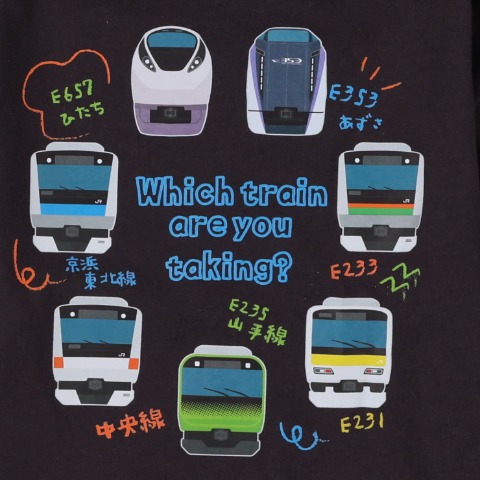 ベビー　長袖Ｔシャツ （80～95cm・JR東日本商品化許諾済）