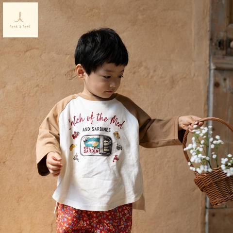 ベビー　長袖Ｔシャツ （80～95cm・tete a tete）