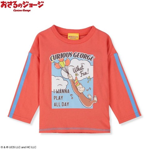 ベビー　長袖Tシャツ（80～95cm・おさるのジョージ）