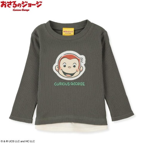 ベビー　長袖Tシャツ（80～95cm・おさるのジョージ）