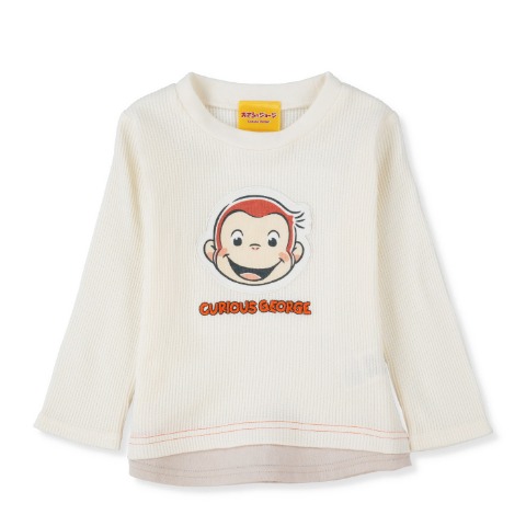 ベビー　長袖Tシャツ（80～95cm・おさるのジョージ）