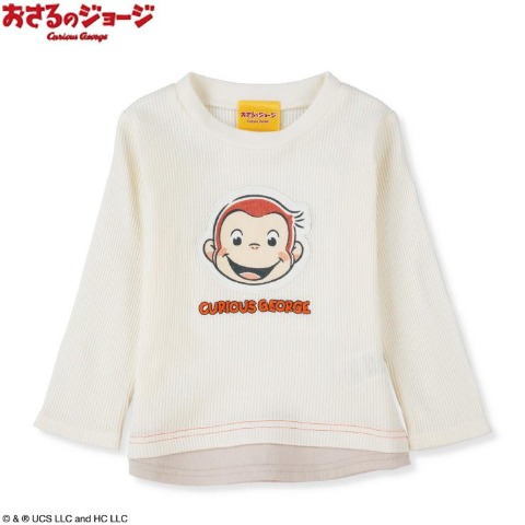 ベビー　長袖Tシャツ（80～95cm・おさるのジョージ）