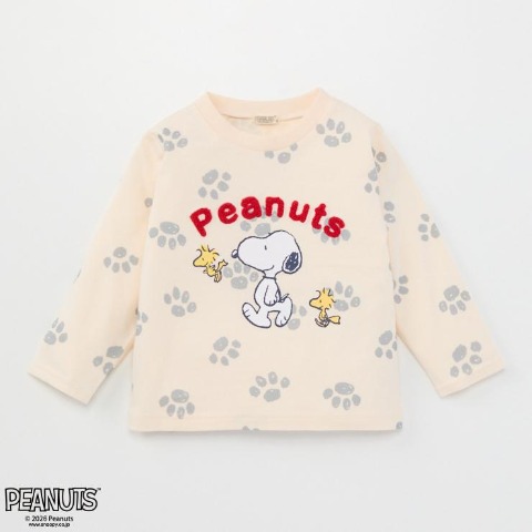 ベビー　長袖Ｔシャツ（80～95cm・PEANUTS）