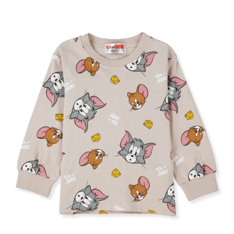 ベビー　長袖Ｔシャツ （80～95cm・トムとジェリー）
