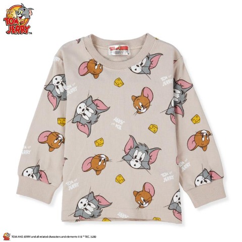 ベビー　長袖Ｔシャツ （80～95cm・トムとジェリー）