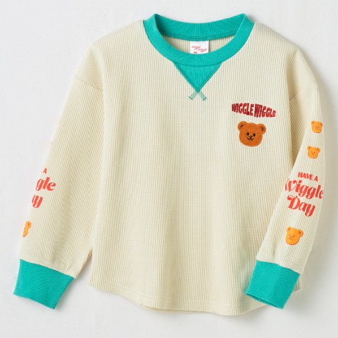 ベビー　長袖Ｔシャツ（80～95cm・wiggle wiggle）