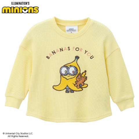 ベビー　長袖Ｔシャツ（90～95cm・ミニオンズ）
