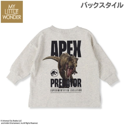 ベビー　長袖プルオーバー（90・95cm・MY LITTLE WONDER/ジュラシック）