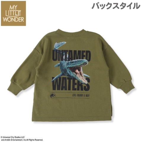 ベビー　長袖プルオーバー（90・95cm・MY LITTLE WONDER/ジュラシック）