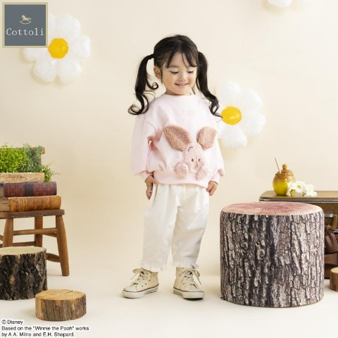 ベビー　長袖プルオーバー （80～95cm・Cottoli/Disney）