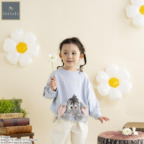 ベビー　長袖プルオーバー（80～95cm・Cottoli/Disney）