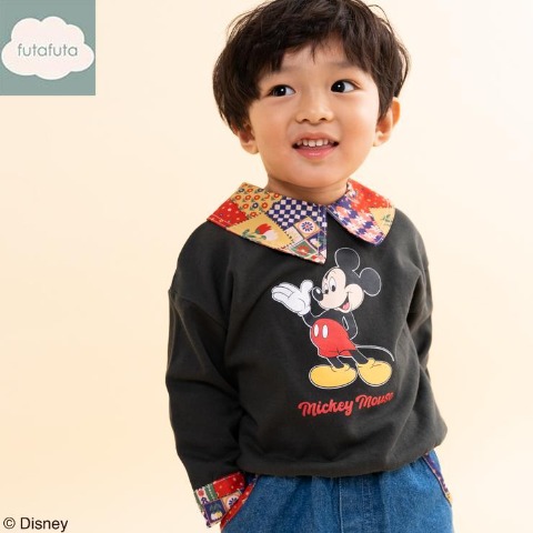ベビー　長袖プルオーバー （80～95cm・futafuta/Disney）