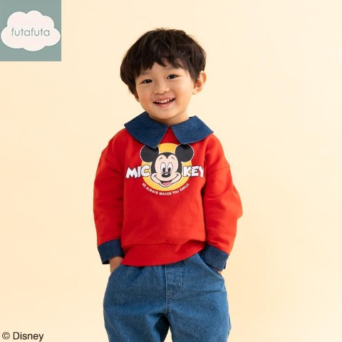 ベビー　長袖プルオーバー （80～95cm・futafuta/Disney）
