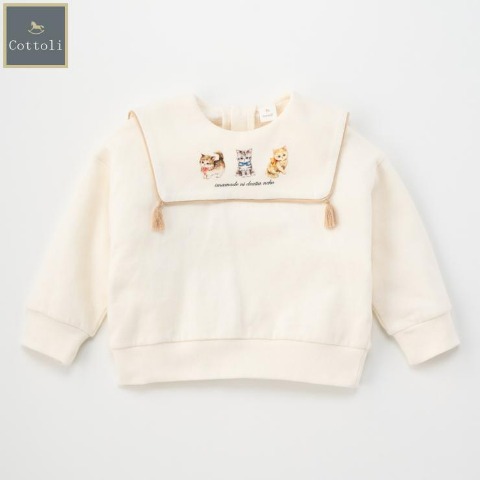 ベビー　長袖プルオーバー （80～95cm・Cottoli/yukiemon）