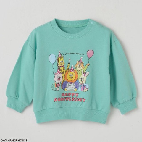 ベビー　長袖プルオーバー（80～95㎝・WANPAKU HOUSE）
