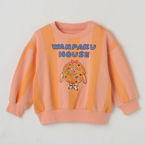 ベビー　長袖プルオーバー（80～95㎝・WANPAKU HOUSE）