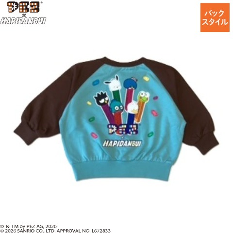 ベビー　トレーナー（80～95ｃｍ・PEZ×はぴだんぶい）