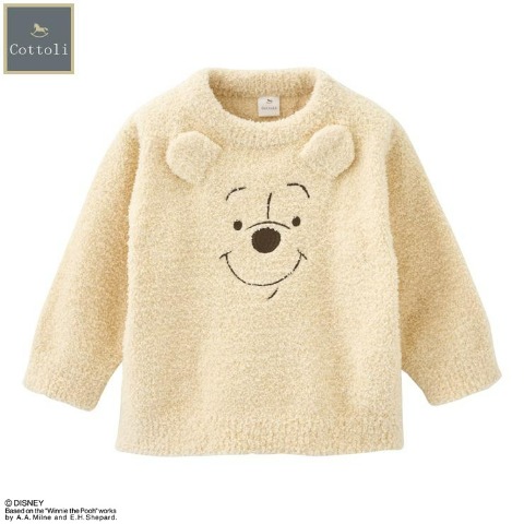 ベビー　長袖ニット（80～95cm・Cottoli/Disney）