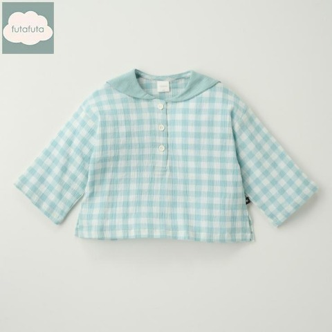 割引購入 futafuta 80cm グレーチェック柄 ロンパース - education