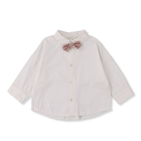 ベビー　長袖タイ付シャツ （80～95cm・Cottoli）