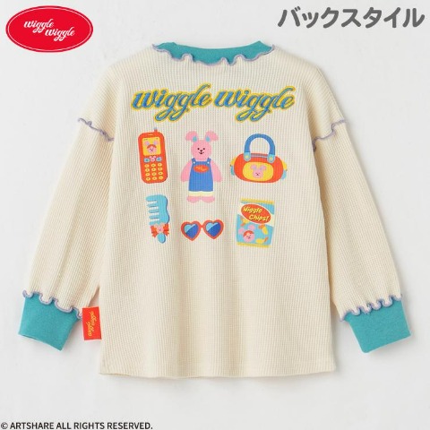 ベビー　長袖Ｔシャツ（90・95cm・wiggle wiggle）