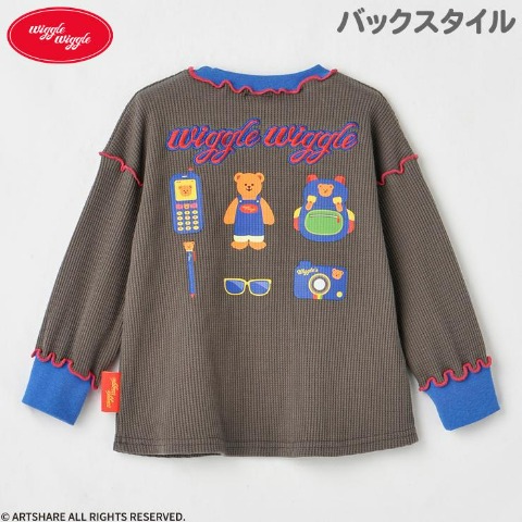 ベビー　長袖Ｔシャツ（90・95cm・wiggle wiggle）