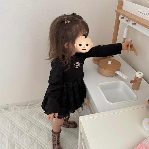 ベビー　長袖チュニック（80～95cm・サンリオキャラクターズ）