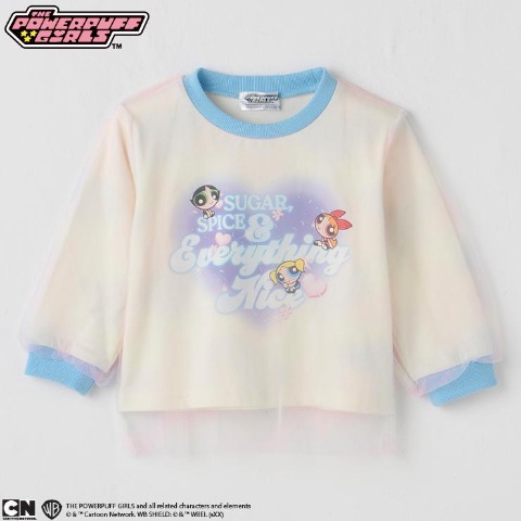 ベビー　長袖Ｔシャツ （80～95cm・パワーパフ ガールズ）