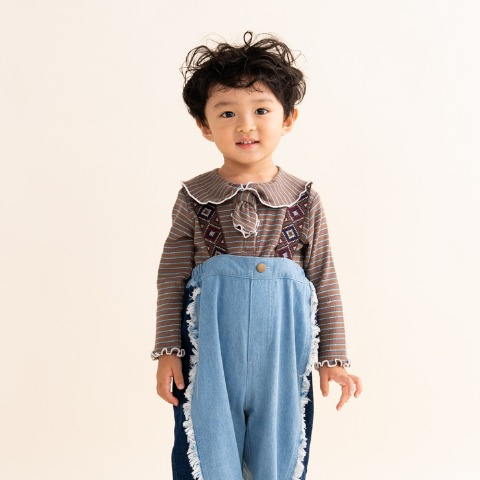 ベビー　長袖Ｔシャツ（80～95cm・&mignon）