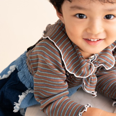 ベビー　長袖Ｔシャツ（80～95cm・&mignon）