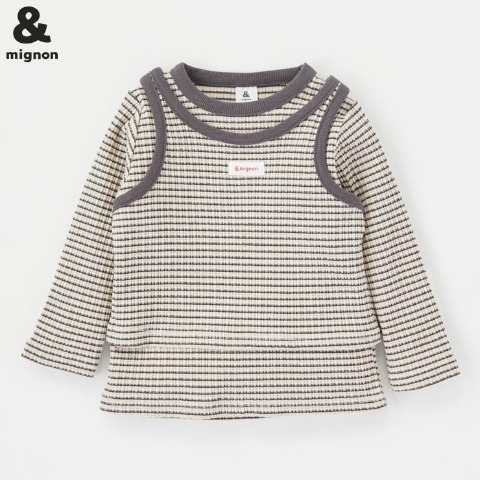 ベビー　Tシャツ+タンクトップ（80～95cm・&mignon）