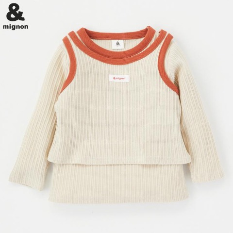 ベビー　Tシャツ+タンクトップ（80～95cm・&mignon）