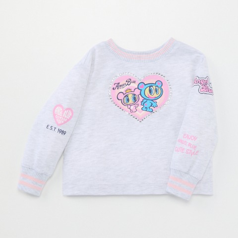 ベビー　長袖Tシャツ(80～95㎝・エンジェルブルーキッズ)