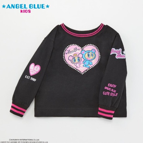 ベビー　長袖Tシャツ(80～95㎝・エンジェルブルーキッズ)