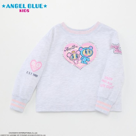 ベビー　長袖Tシャツ(80～95㎝・エンジェルブルーキッズ)