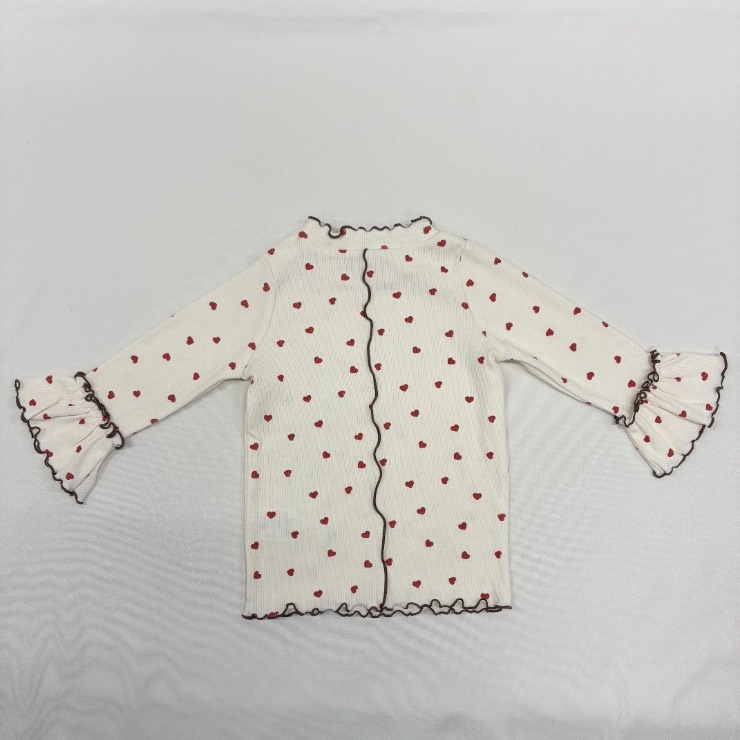即日発送　houseonthehill バレリーナ柄 半袖ロンパース 80 ベビー ハート柄フリル長袖Tシャツ（80～95cm nennen neu