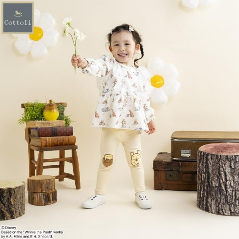 ベビー　長袖チュニック （80～95cm・Cottoli/Disney）