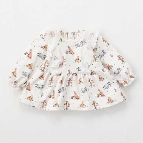 ベビー　長袖チュニック （80～95cm・Cottoli/Disney）