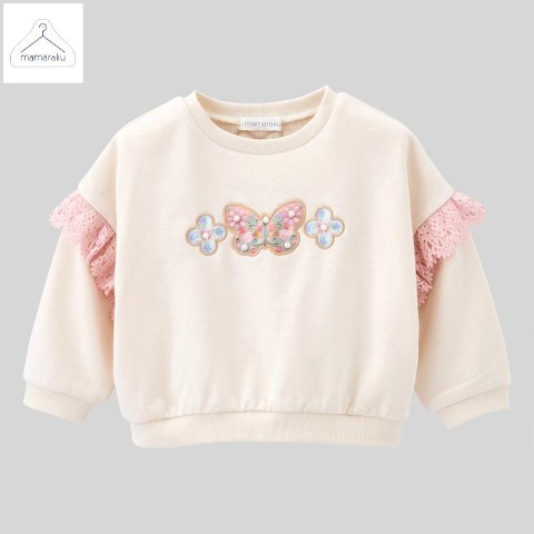 ベビー　トップス（80～95cm・mamaraku/KUNIKA） ホワイト 211