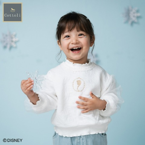 ベビー　長袖プルオーバー（90・95cm・Cottoli/Disney）