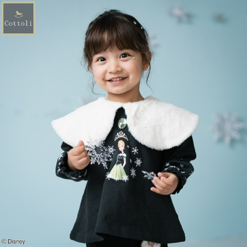 ベビー　長袖プルオーバー（90・95cm・Cottoli/Disney）
