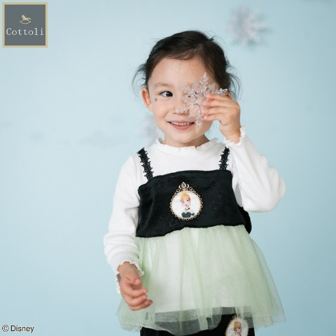 ベビー　長袖チュニック（90・95cm・Cottoli/Disney）