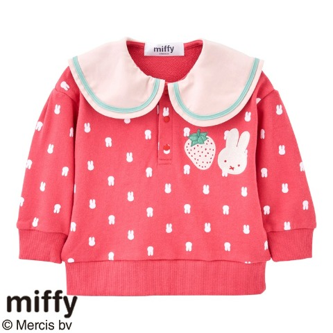 ベビー　プルオーバー（80～95cm・miffy） レッド 201