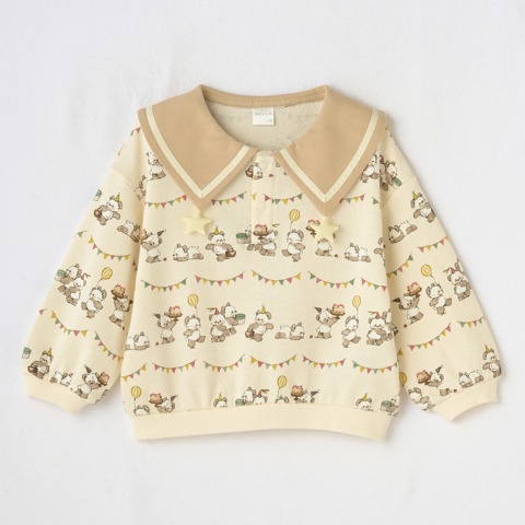 ベビー　長袖プルオーバー（80～95cm・tete a tete /mopico）