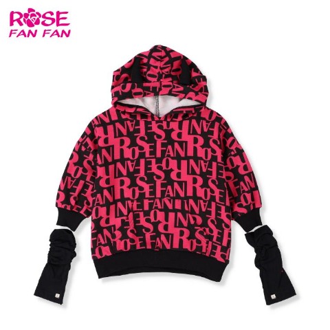 ベビー　プルパーカー（90～95cm・ROSE FAN FAN）