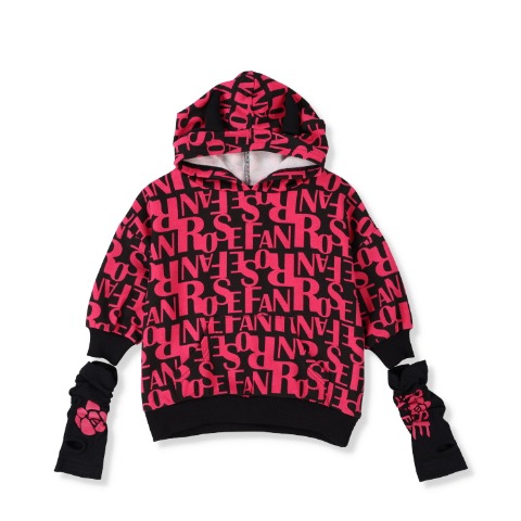 ベビー　プルパーカー（90～95cm・ROSE FAN FAN）