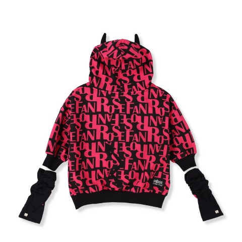 ベビー　プルパーカー（90～95cm・ROSE FAN FAN）