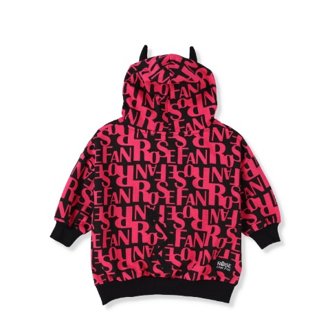 ベビー　プルパーカー（90～95cm・ROSE FAN FAN）