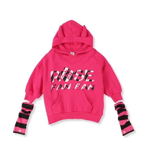 ベビー　プルパーカー（90～95cm・ROSE FAN FAN）